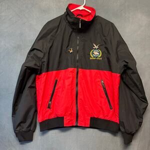 WearGuard Inter-Act Jacket Education Zip Up Heavy Windbreaker Eagle Logo Pin